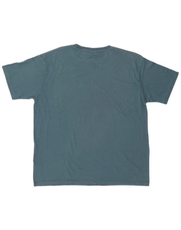WEIRD FISH Mens Graphic T-Shirt Top XL Blue Cotton