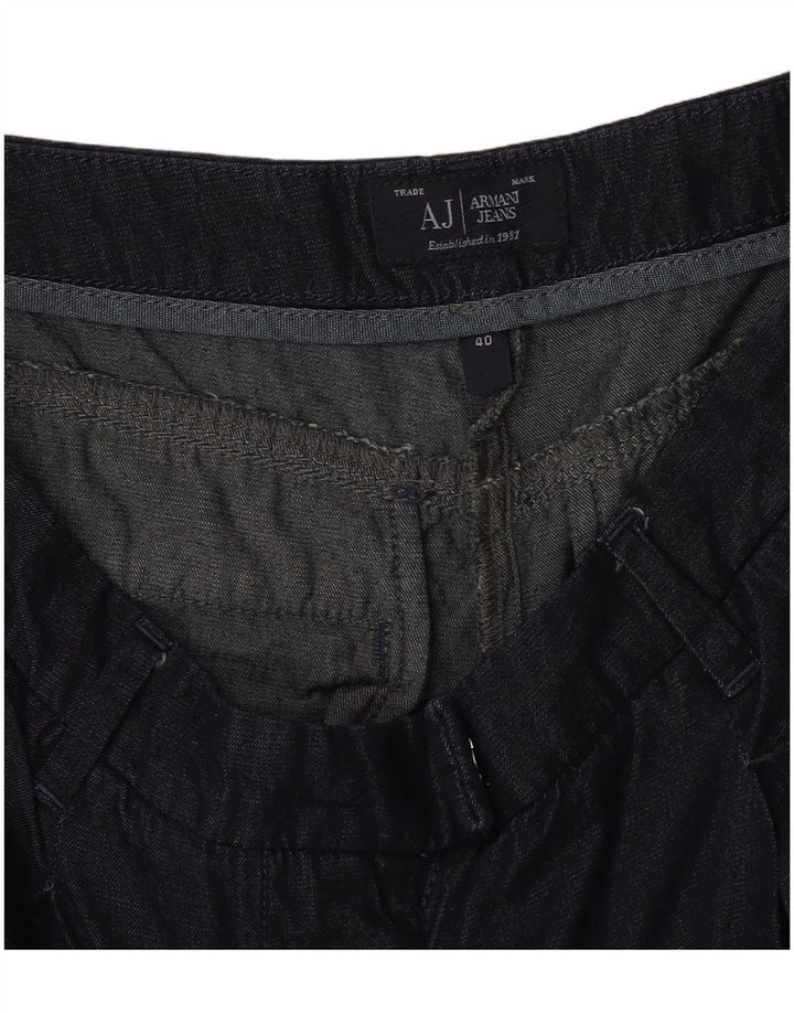 Armani Womens Straight Jeans IT 40 Small W30 L25 Navy Blue