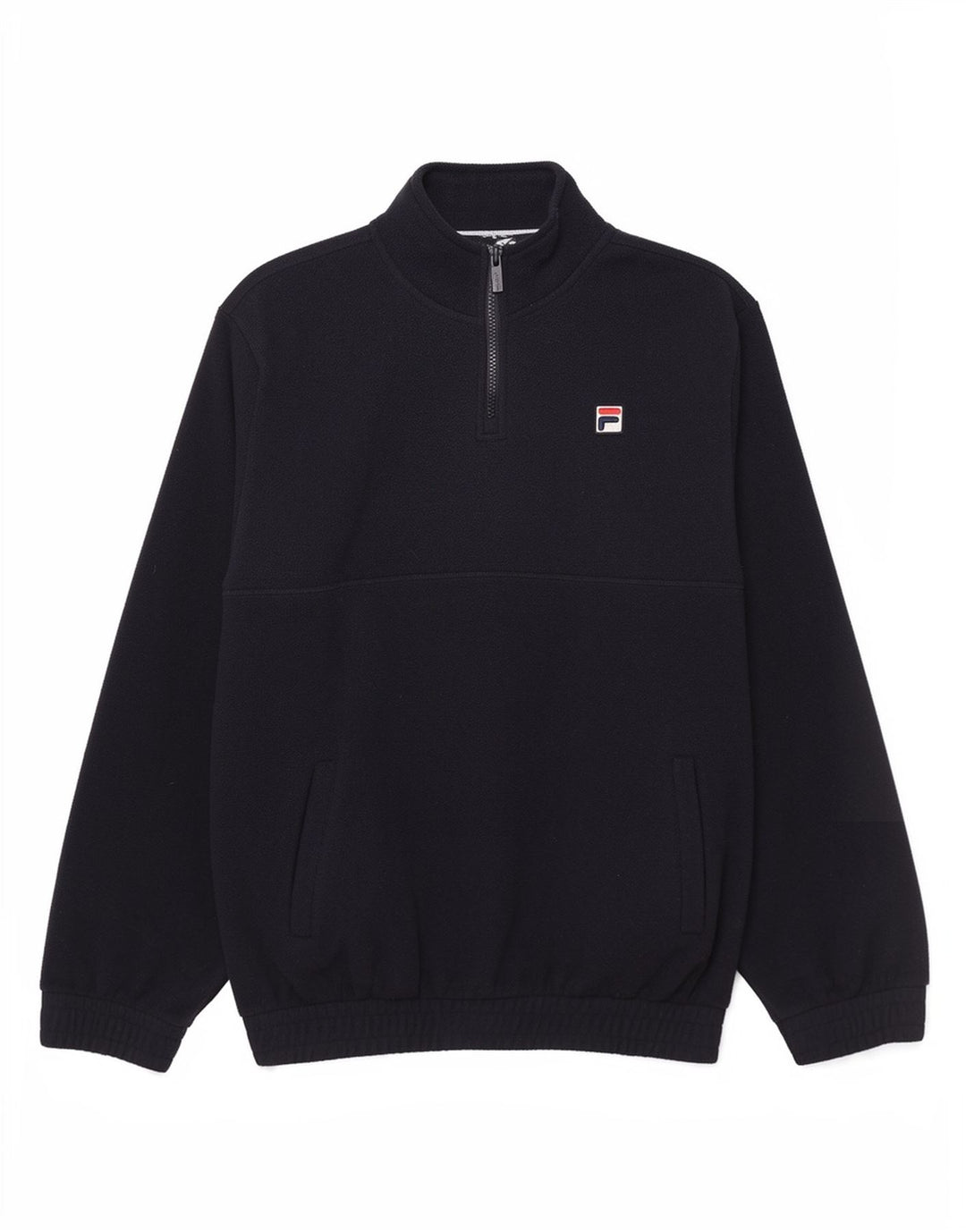 Fila Mens Zip Neck Fleece Jumper Medium Navy Blue