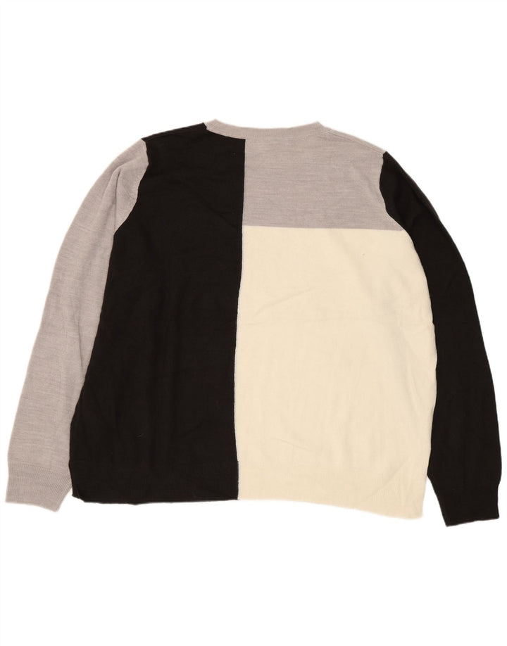 MARKS & SPENCER Womens Boat Neck Jumper Sweater UK 18 XL Multicoloured