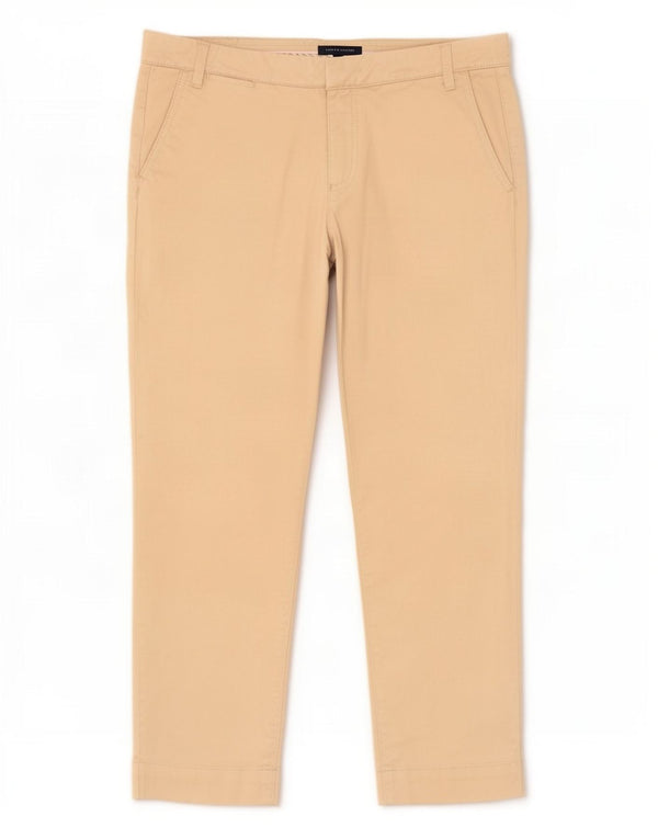 Tommy Hilfiger Womens Crop Chino Trousers US 10 Large W32 L25 Beige