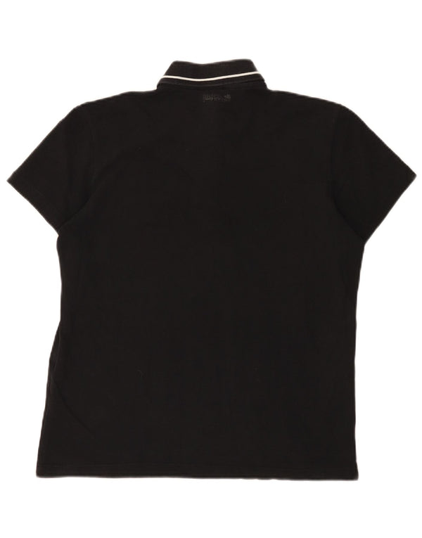 Just Cavalli Mens Polo Shirt IT 48 Small Black Cotton