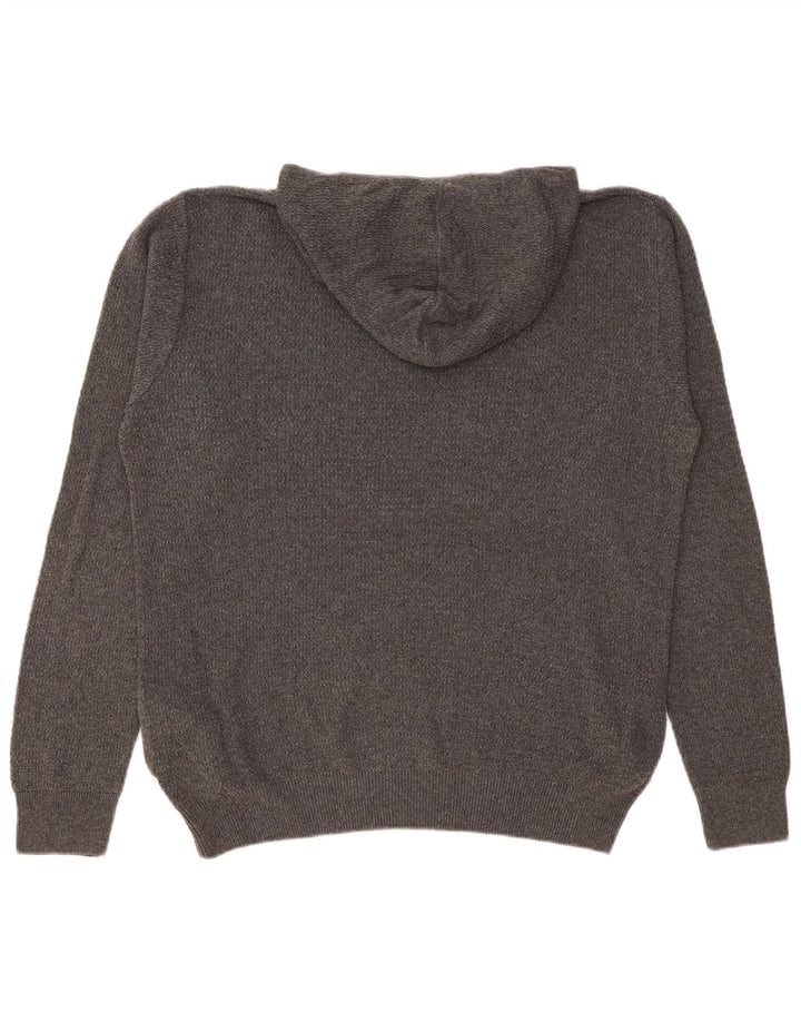 Zara Mens Hooded Jumper Sweater XL Grey
