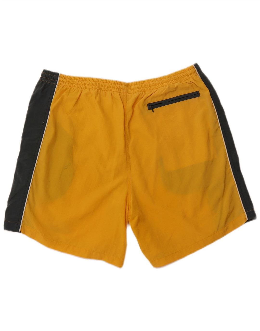 RUSSELL ATHLETIC Mens Swimming Shorts XL  Yellow Colourblock Nylon