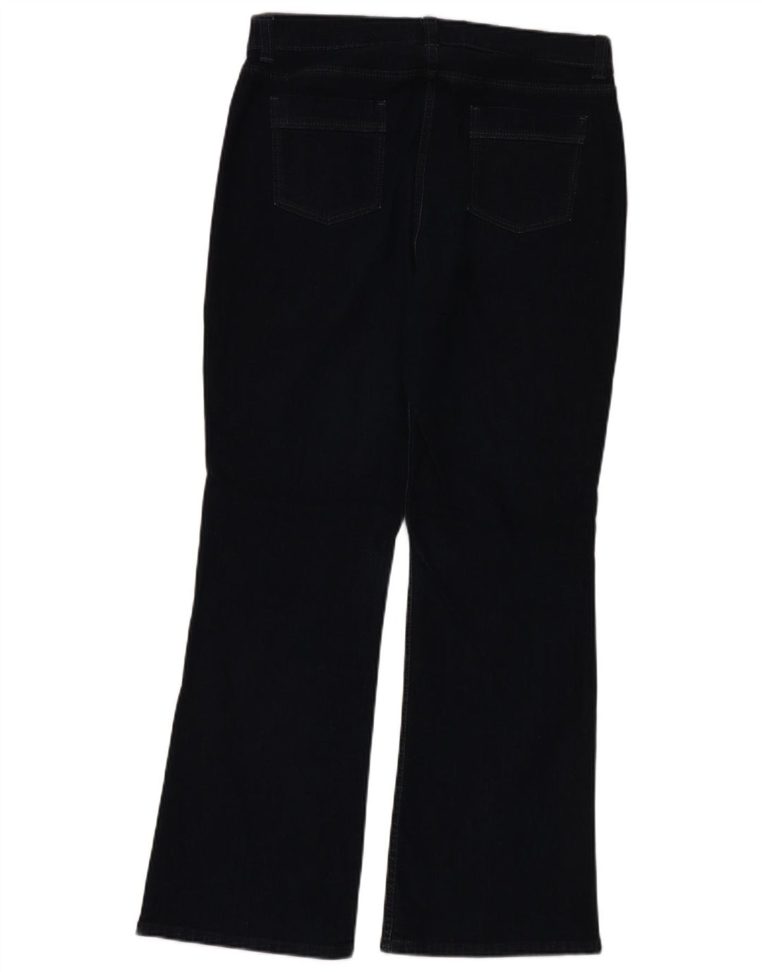 Marks & Spencer Womens Bootcut Jeans UK 16 Large W32 L30 Navy Blue Cotton