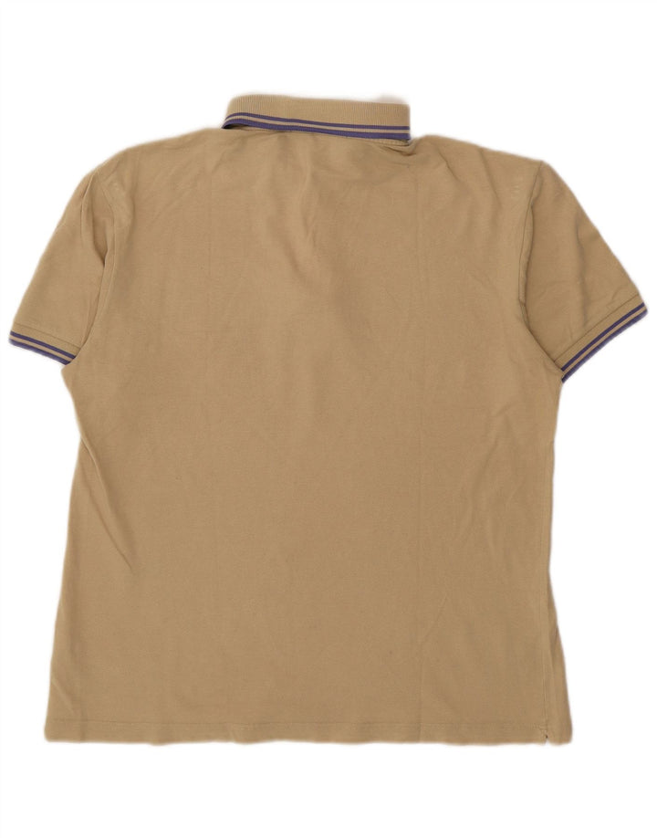Fred Perry Mens Light and Stretch Polo Shirt Medium Beige Cotton