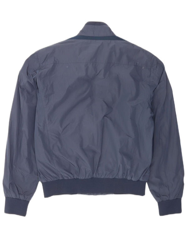 Geox Mens Respira Bomber Jacket UK 40 Large Navy Blue Polyester
