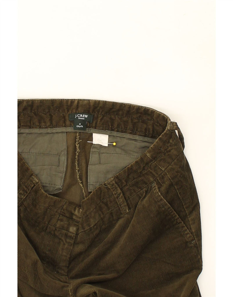 J. CREW Womens City Fit Corduroy Trousers US 4 Small W30 L34 Green Cotton | Vintage J. Crew | Thrift | Second-Hand J. Crew | Used Clothing | Messina Hembry 