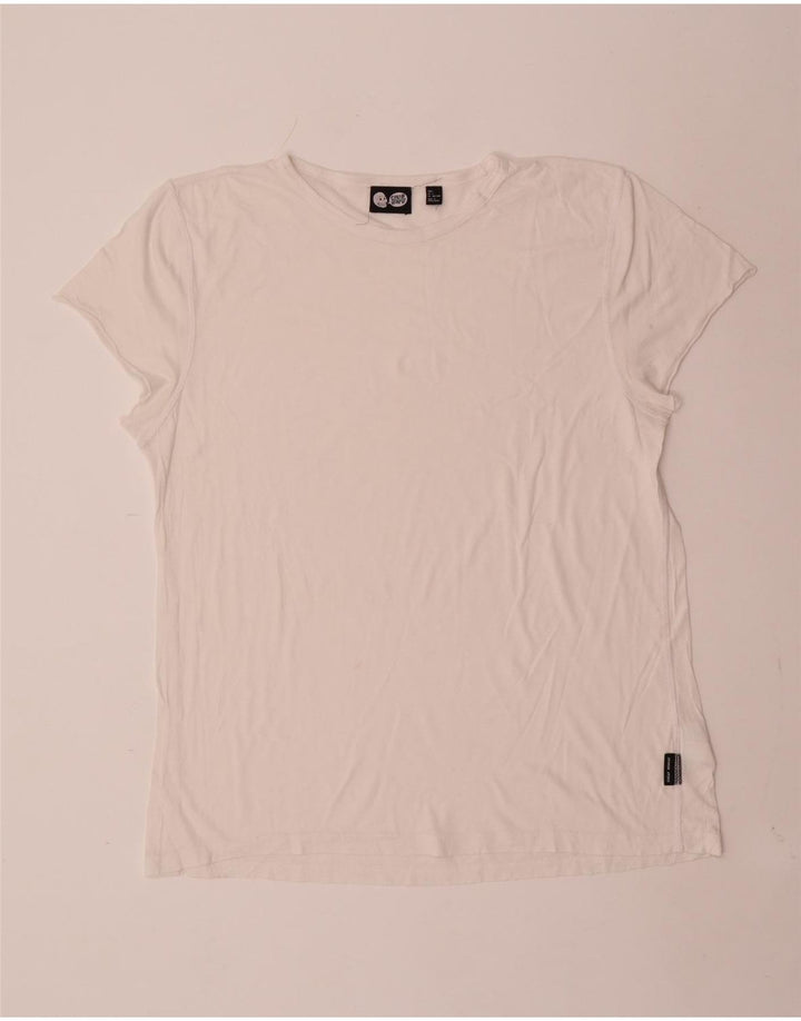 Cheap Monday Womens T-Shirt Top UK 16 Large White Cotton