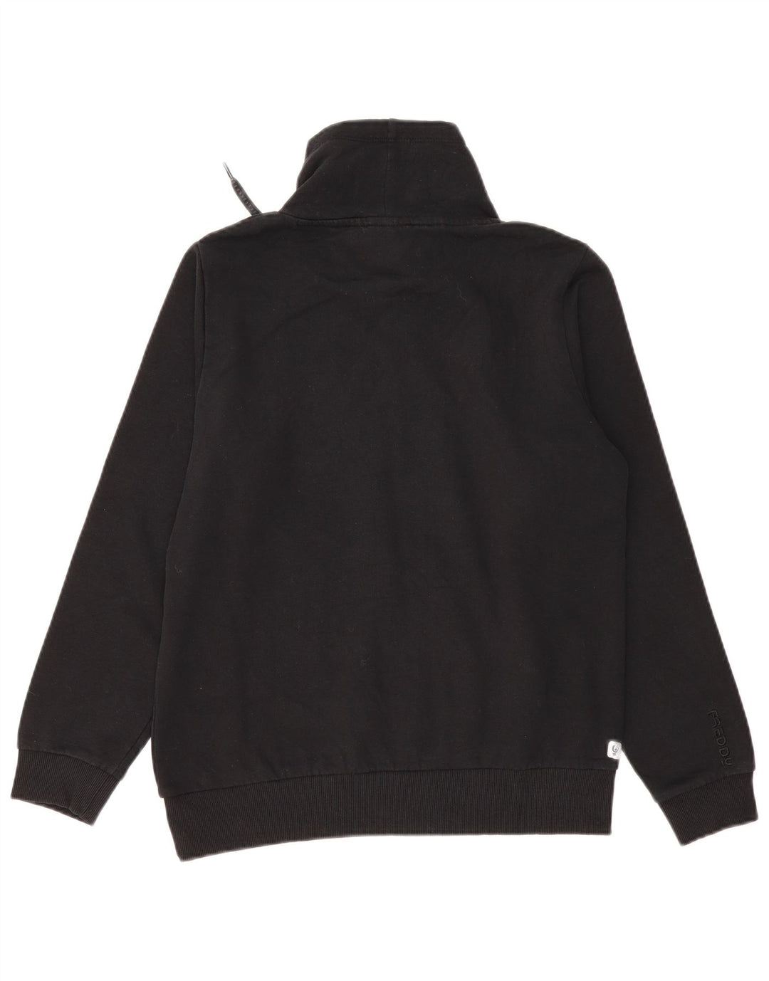 Freddy Womens Graphic Sweatshirt Jumper UK 14 Medium Black Cotton