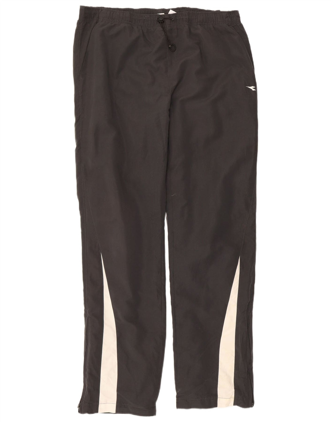 Diadora Mens Tracksuit Trousers XL Black Colourblock Polyester