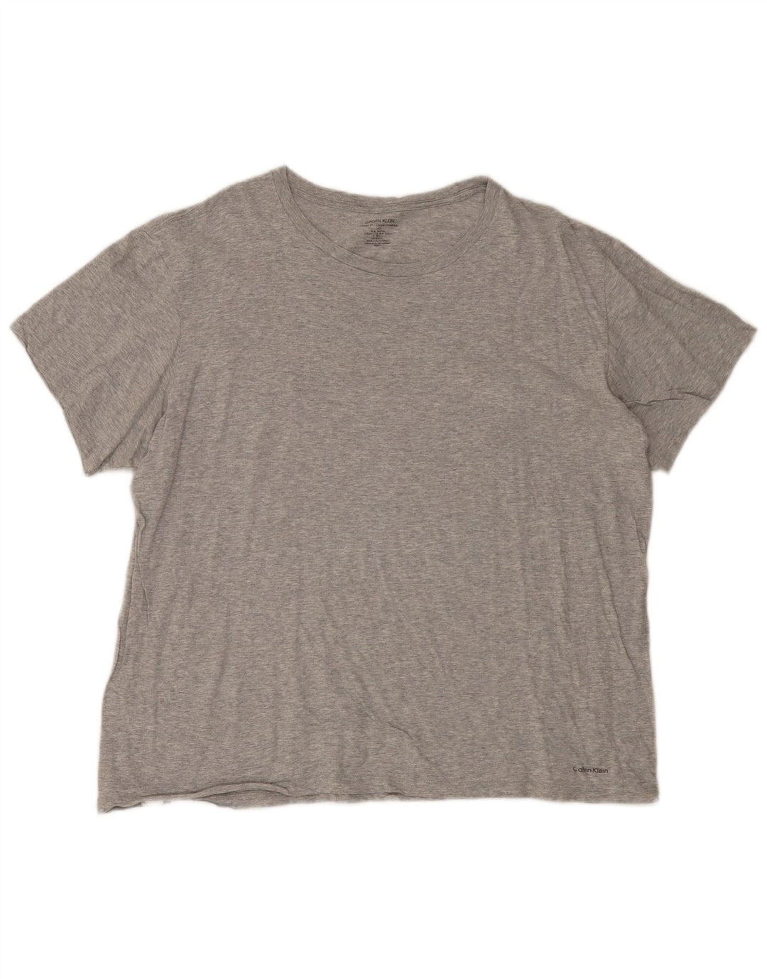 Calvin Klein Mens Classic Fit T-Shirt Top Large Grey Flecked