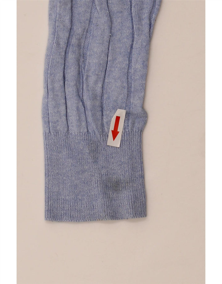 Marks & Spencer Womens V-Neck Jumper Sweater UK 10 Small Blue
