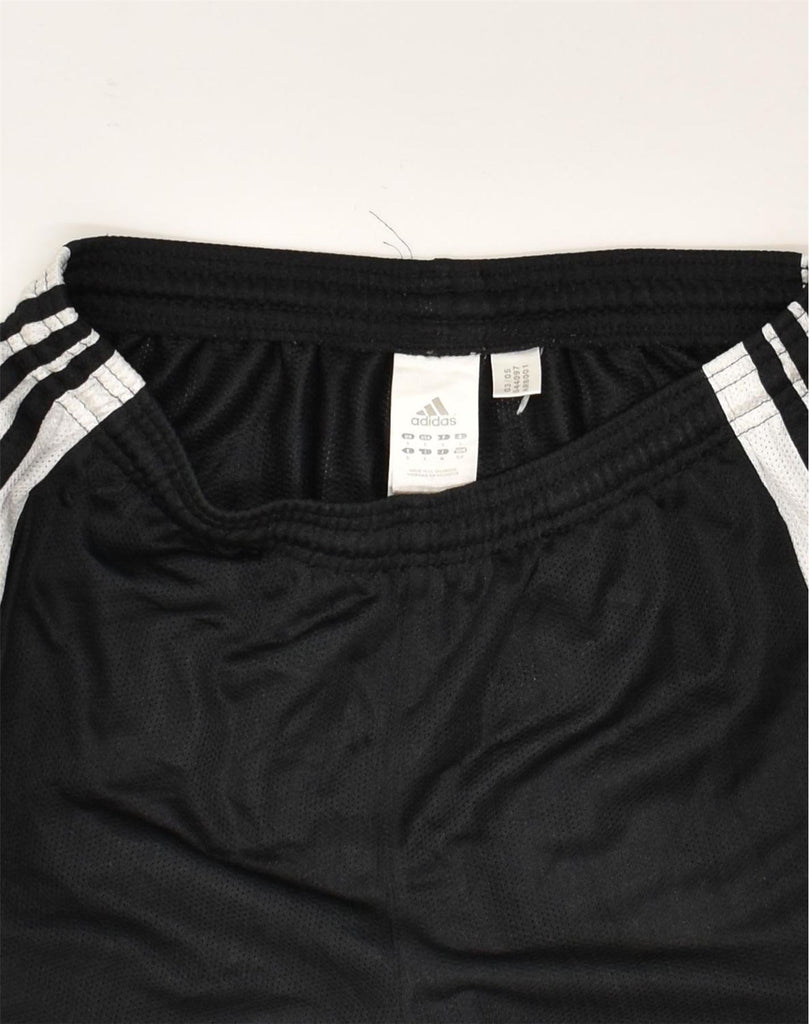 ADIDAS Mens Sport Shorts Small Black Polyester | Vintage Adidas | Thrift | Second-Hand Adidas | Used Clothing | Messina Hembry 