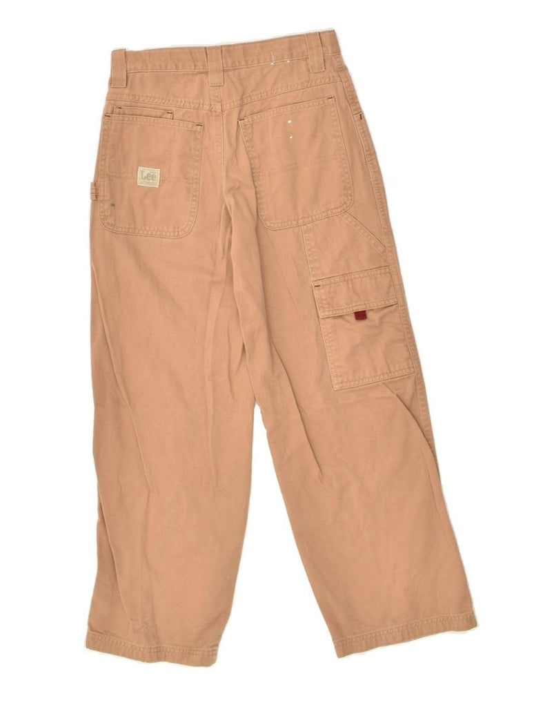 LEE Boys Straight Cargo Trousers 11-12 Years W28 L26  Beige Cotton | Vintage Lee | Thrift | Second-Hand Lee | Used Clothing | Messina Hembry 