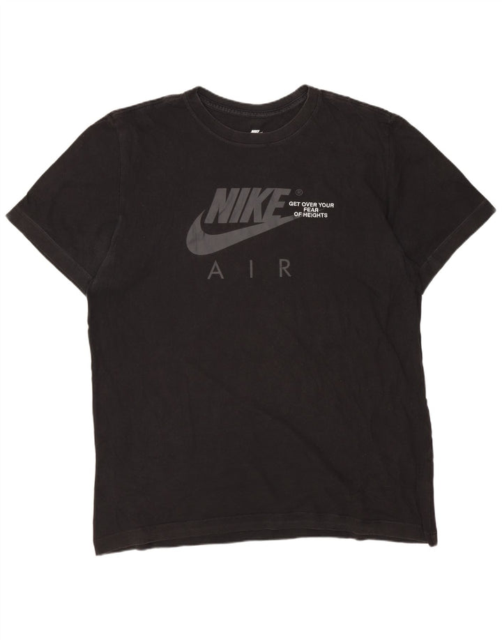 Nike Mens Air Graphic T-Shirt Top Large Black Cotton