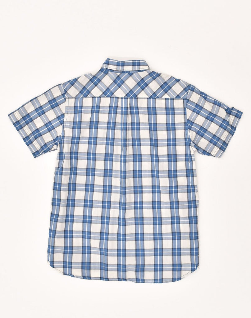 SUN68 Boys Short Sleeve Shirt 9-10 Years Blue Check Cotton | Vintage Sun68 | Thrift | Second-Hand Sun68 | Used Clothing | Messina Hembry 