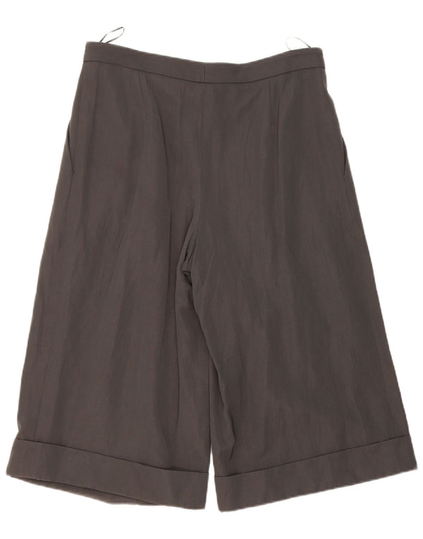 Lanvin Womens Pegged Bermuda Shorts EU 42 Large W34 Grey Wool