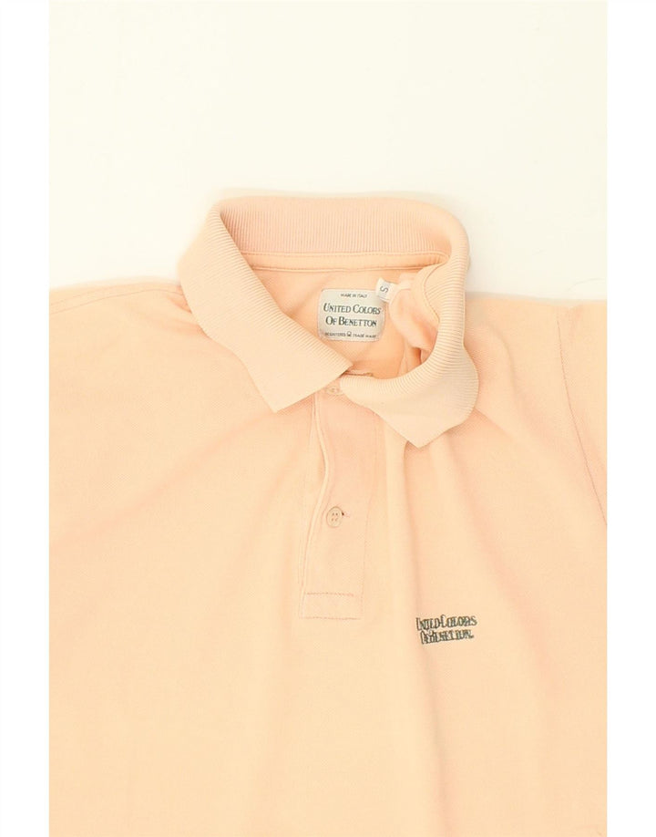 BENETTON Mens Polo Shirt Small Orange Vintage Benetton and Second-Hand Benetton from Messina Hembry 