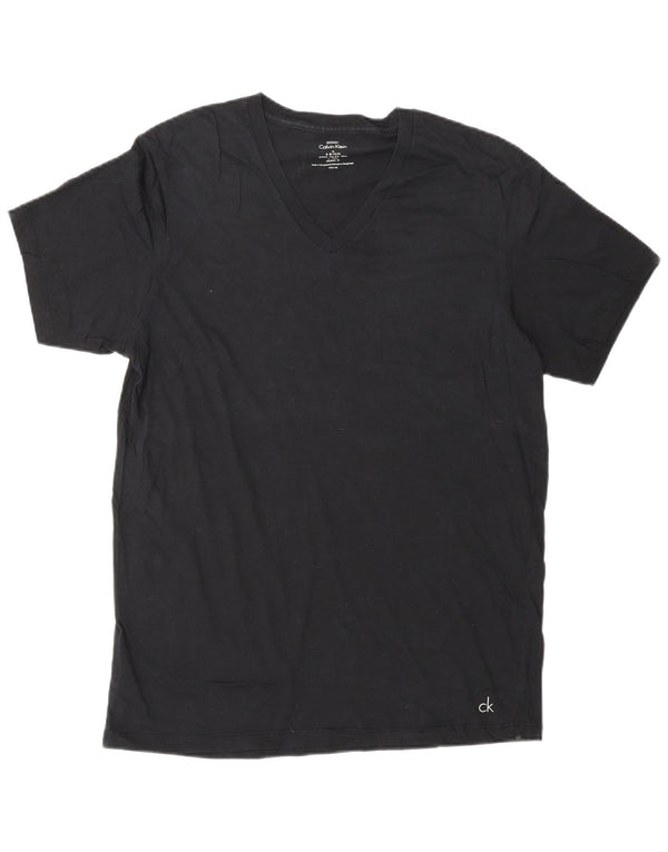 CALVIN KLEIN Mens T-Shirt Top Medium Black