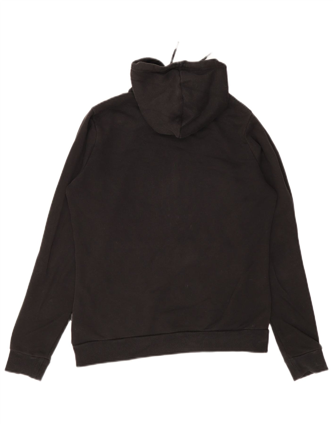 Puma Womens Graphic Hoodie Jumper UK 12 Medium Black