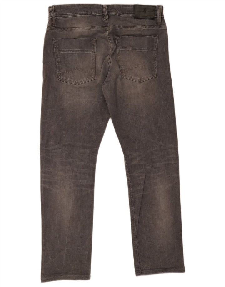 Marlboro Classics Mens Regular Tapered Jeans W34 L30 Grey