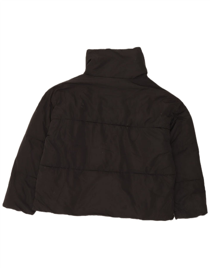 Free People Womens Oversized Padded Jacket UK 16 Large Black Polyester