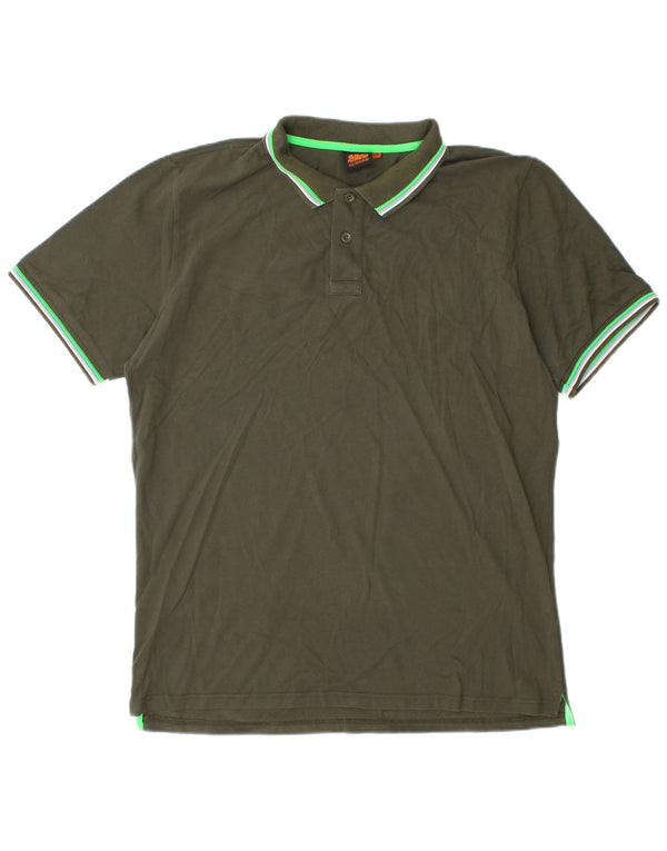 Sundek Mens Polo Shirt 2XL Green Cotton