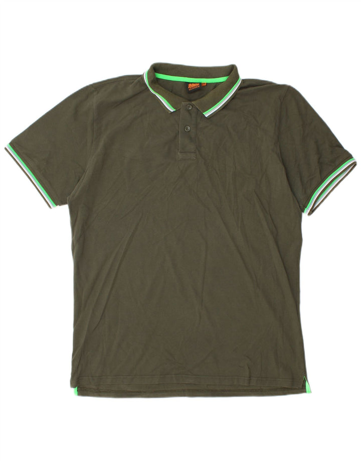 Sundek Mens Polo Shirt 2XL Green Cotton