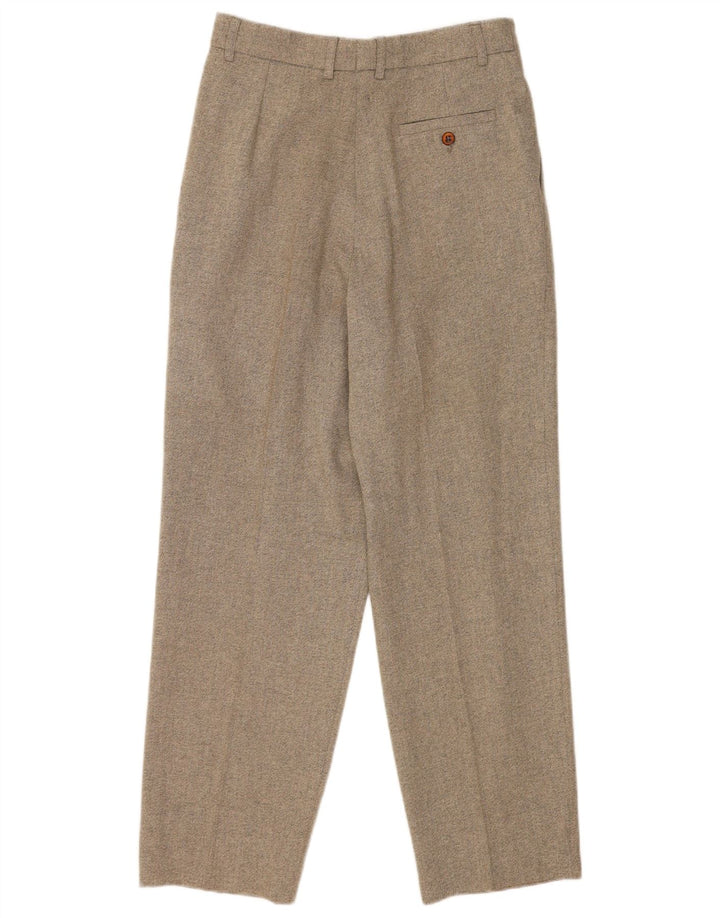 Vintage Mens Pegged Suit Trousers IT 46 Small W28 L28 Grey Wool