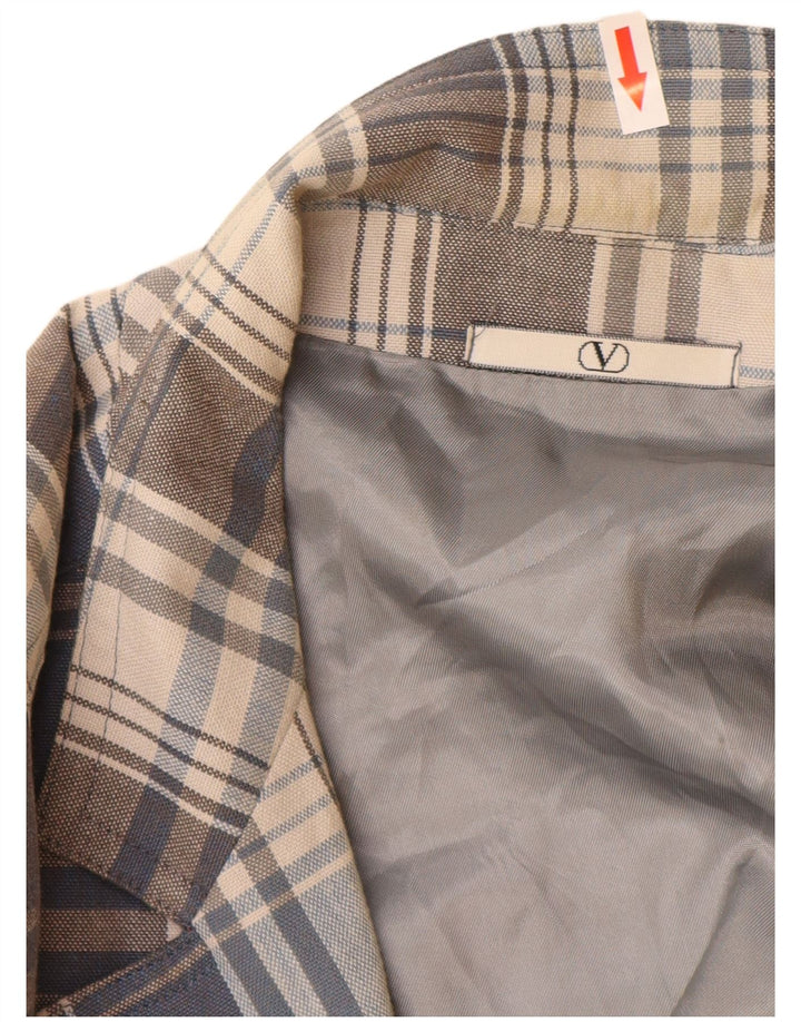 Valentino Mens 2 Button Blazer Jacket UK 40 Large Grey