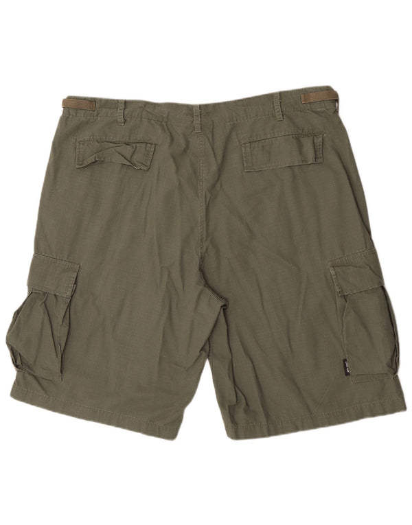 Mil-Tec Mens Cargo Shorts 2XL W42  Khaki Cotton