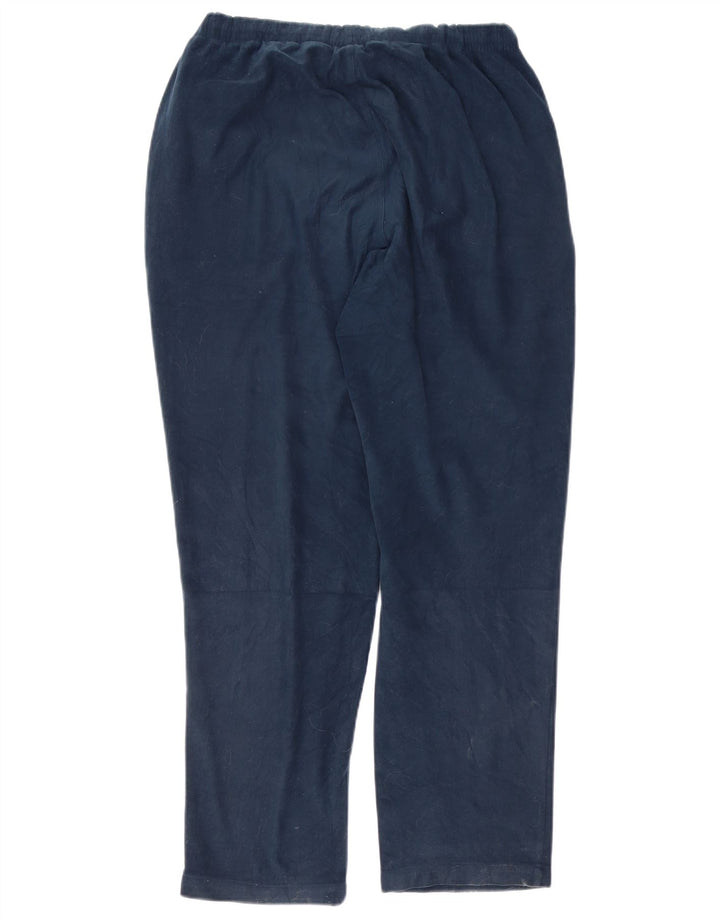 Lotto Mens Velour Full Tracksuit Medium Navy Blue Colourblock Polyester