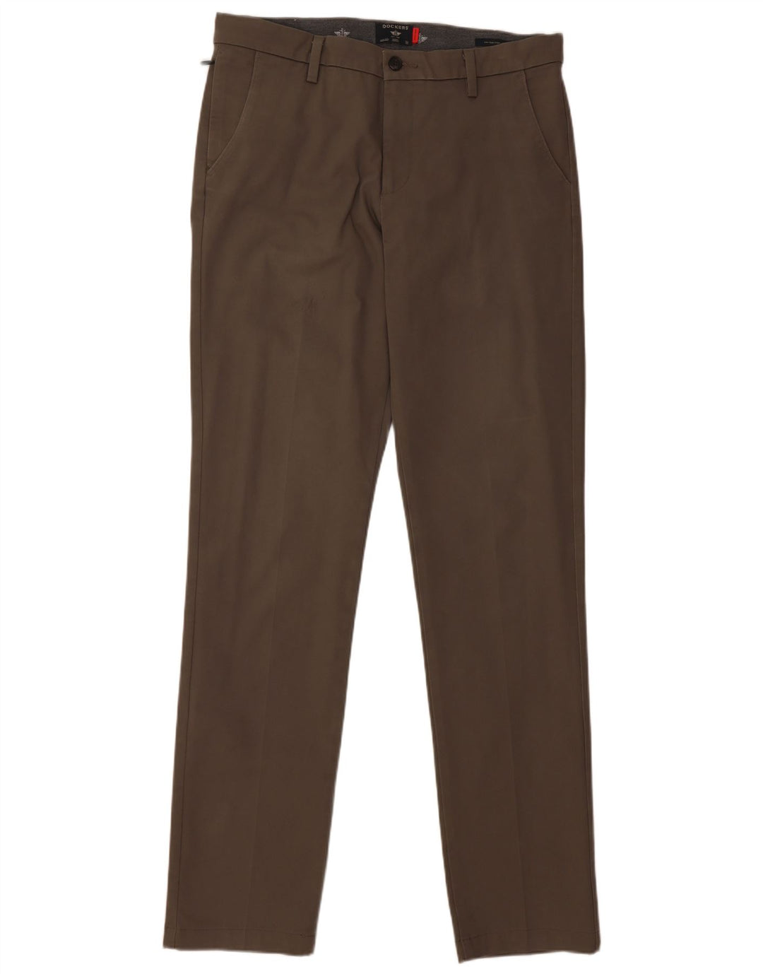 Dockers Mens Slim Chino Trousers W33 L36 Beige Cotton