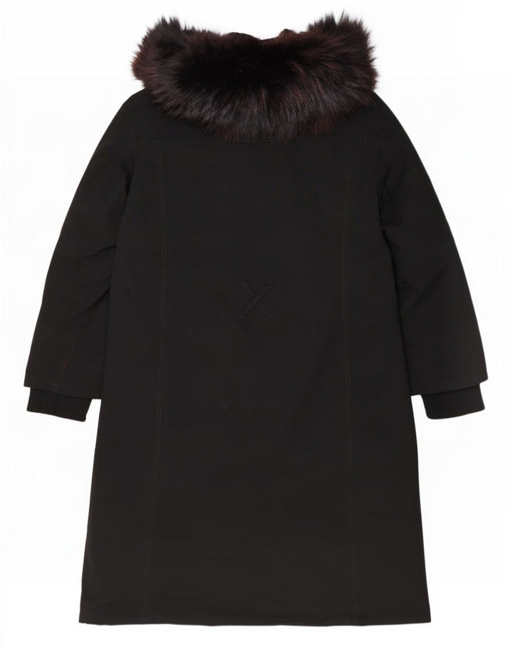 Prada Womens Padded Coat IT 42 Medium Black Polyester