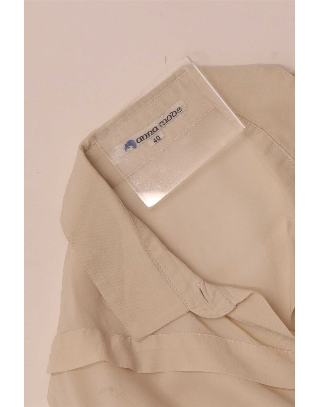 Vintage Womens Shirt Blouse IT 40 Small Off White