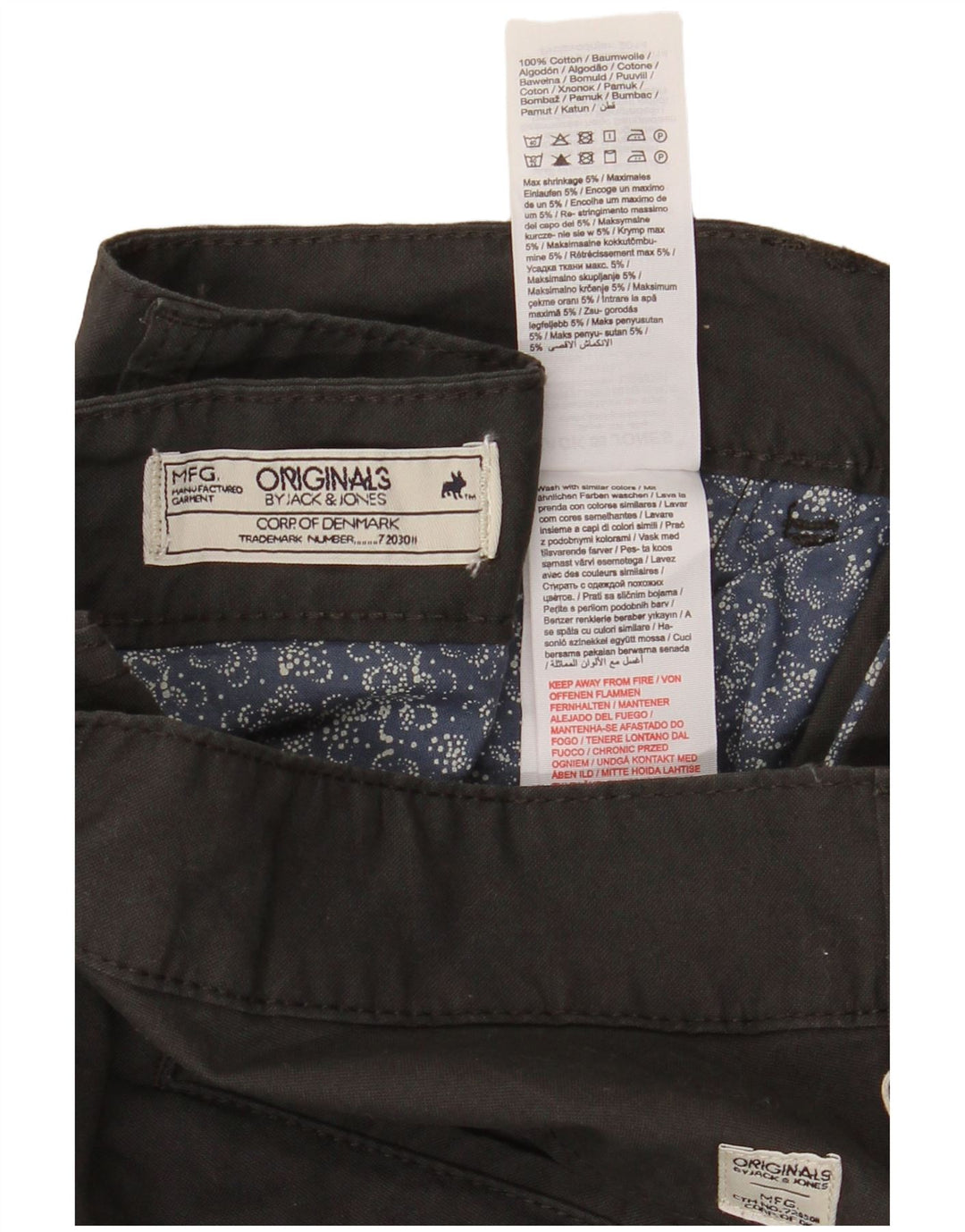JACK & JONES Mens Regular Fit Chino Shorts W36 Large Black Cotton