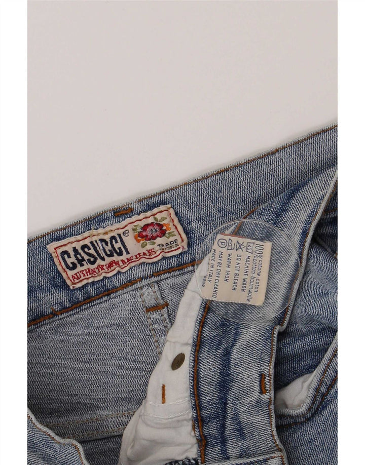 Casucci Womens High Waist Jeans W29 L26 Blue Cotton