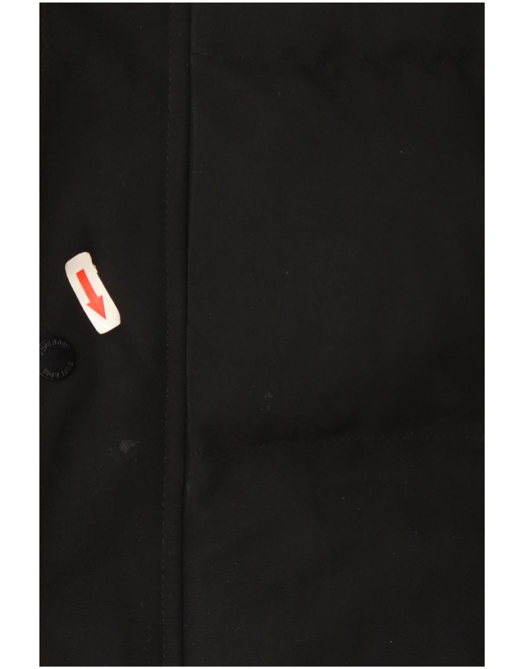 Superdry Mens Hooded Padded Gilet UK 40 Large Black Polyester