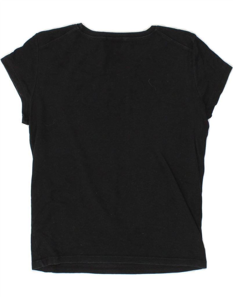 MAX & CO. Womens Crop T-Shirt Top UK 14 Large Black Vintage Max & Co. and Second-Hand Max & Co. from Messina Hembry 