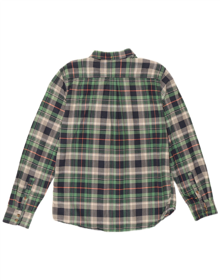 Vans Mens Flannel Shirt Large Green Check Cotton