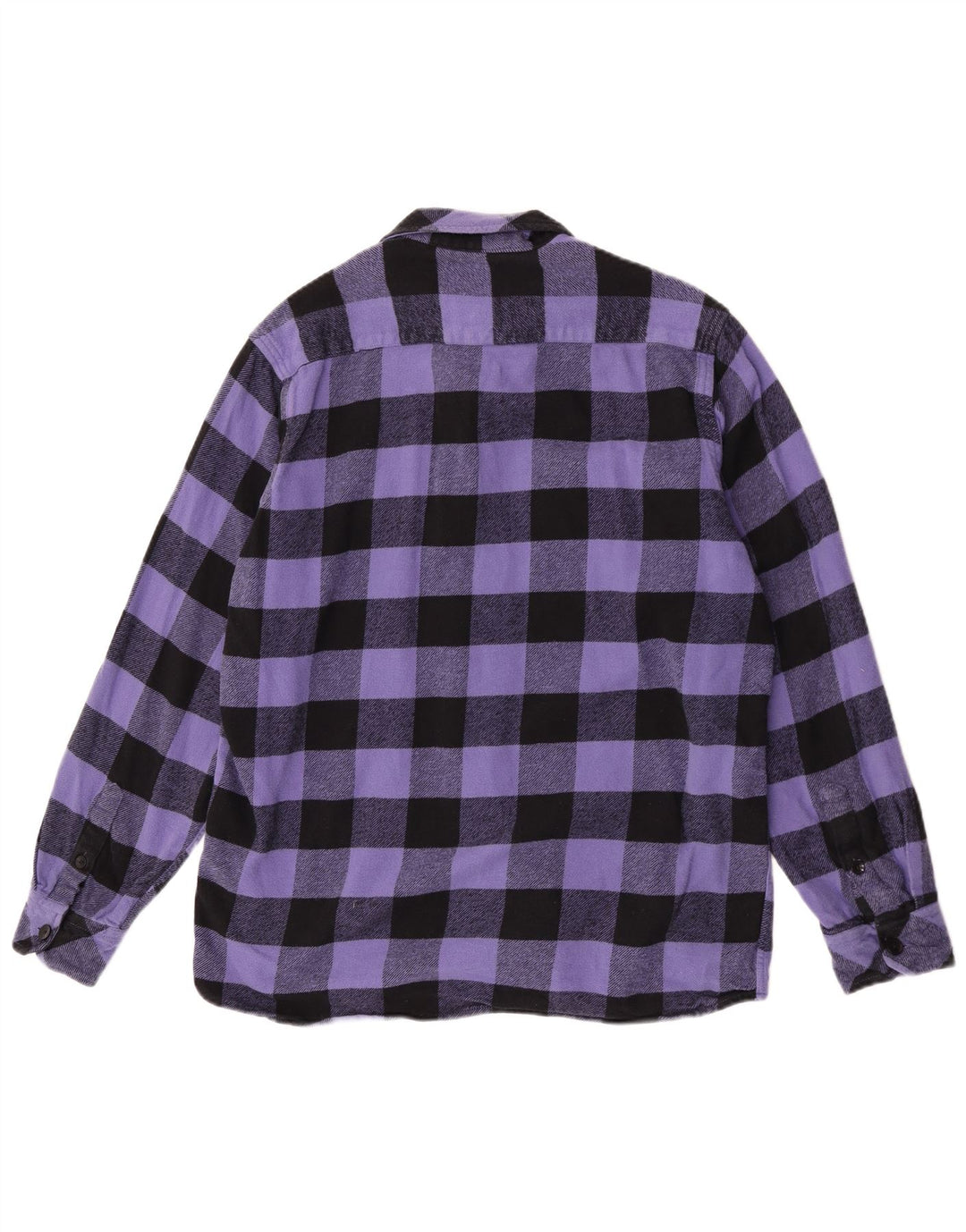 Dickies Mens Flannel Shirt XL Purple Check Cotton