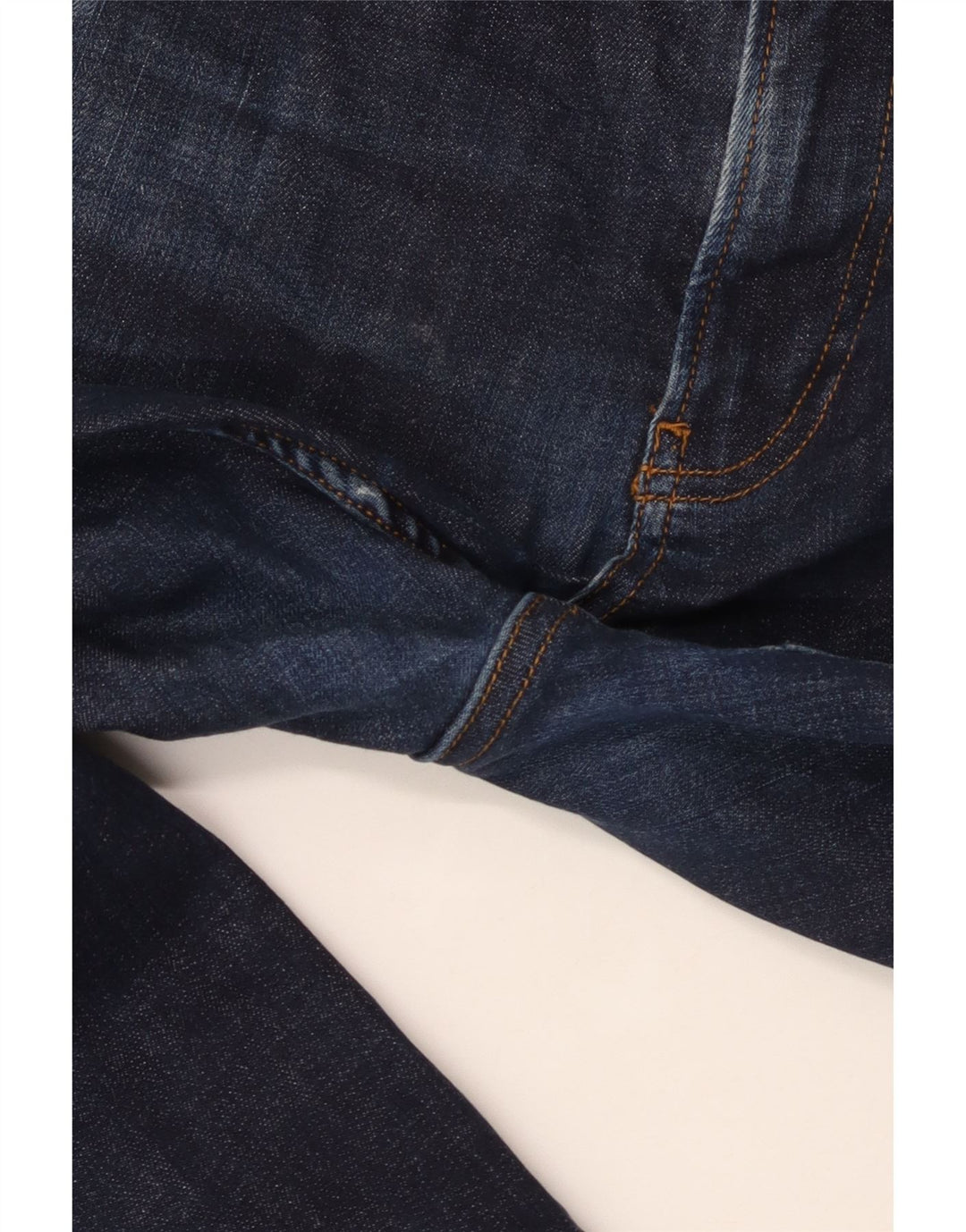 TOMMY HILFIGER Womens Straight Jeans W36 L32 Navy Blue Cotton