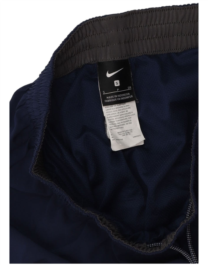 NIKE Mens Sport Shorts Small Navy Blue Polyester