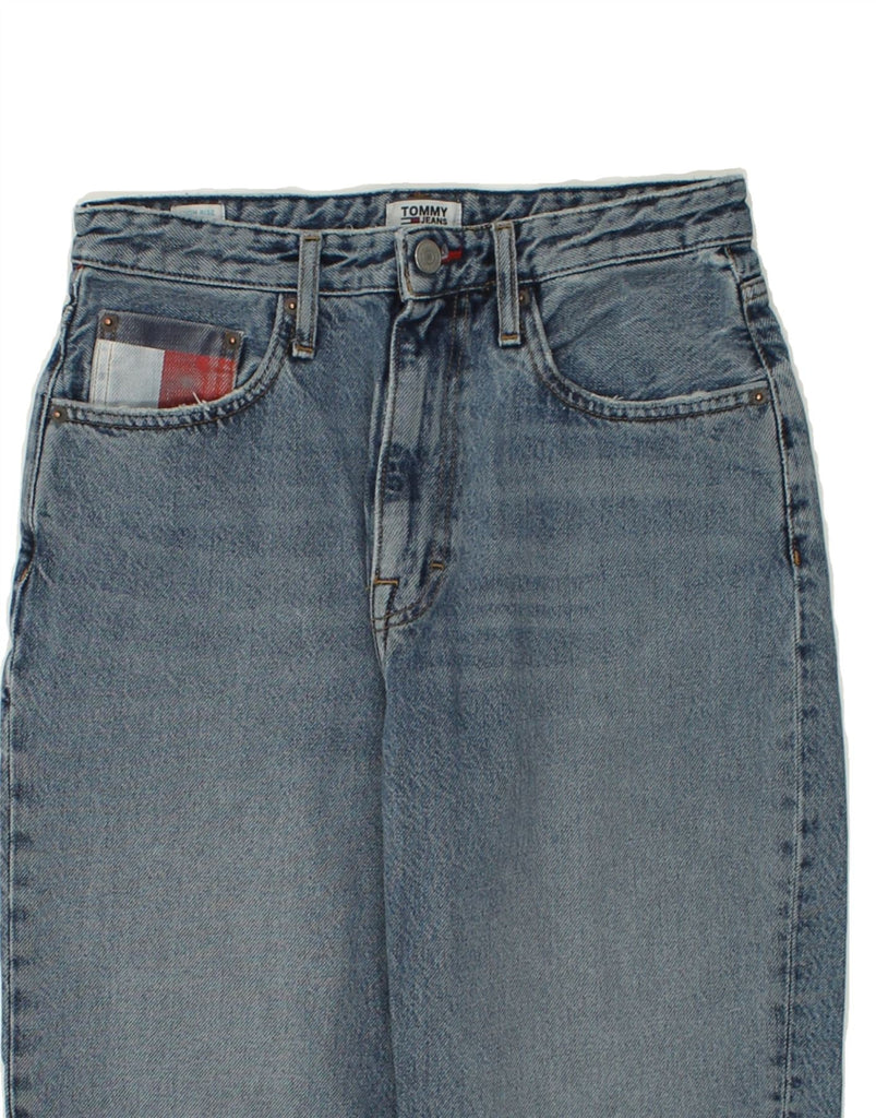 TOMMY HILFIGER Womens High Waist Tapered Jeans W28 L25 Blue Cotton Vintage Tommy Hilfiger and Second-Hand Tommy Hilfiger from Messina Hembry 