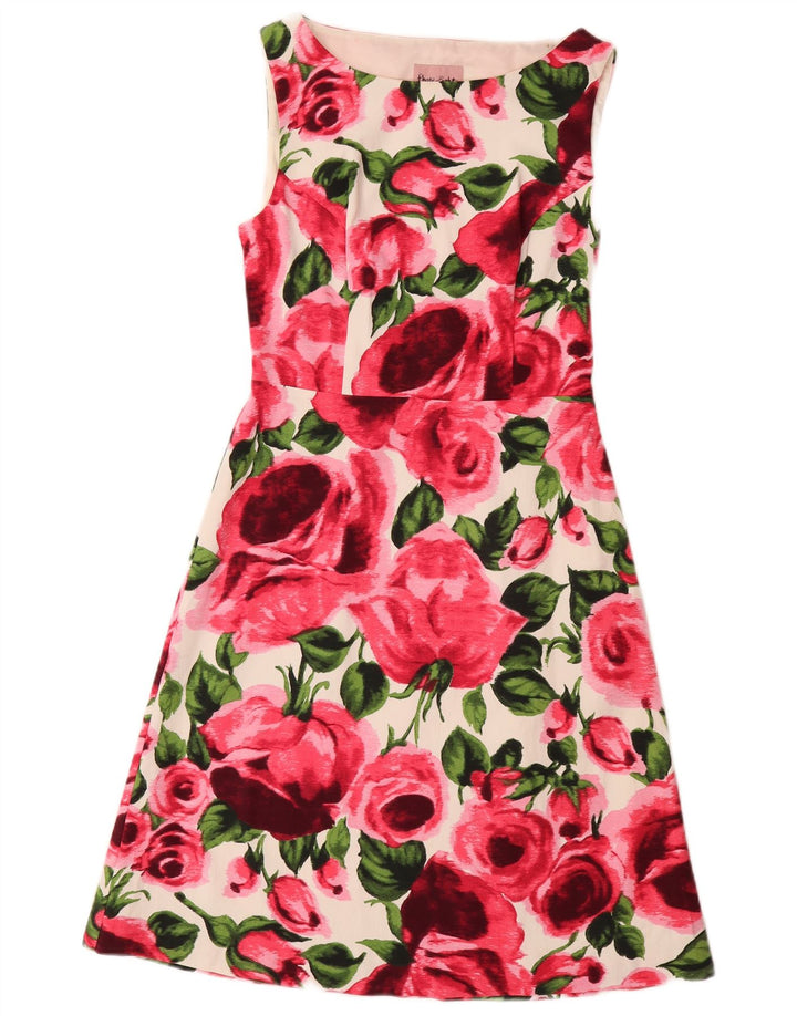 PHASE EIGHT Womens A-Line Dress UK 10 Small  Multicoloured Floral