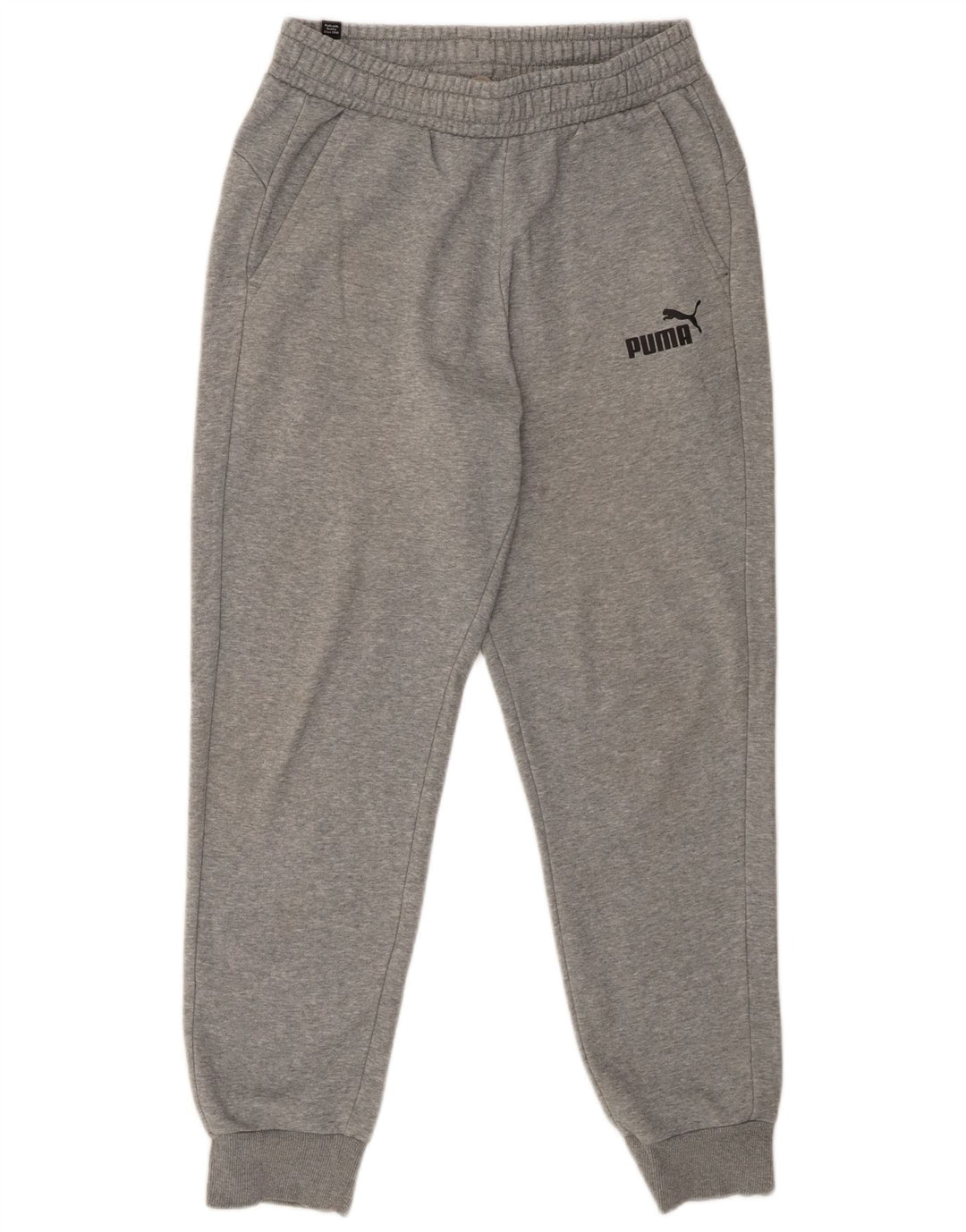 Puma Mens Tracksuit Trousers Joggers Medium  Grey Flecked Cotton