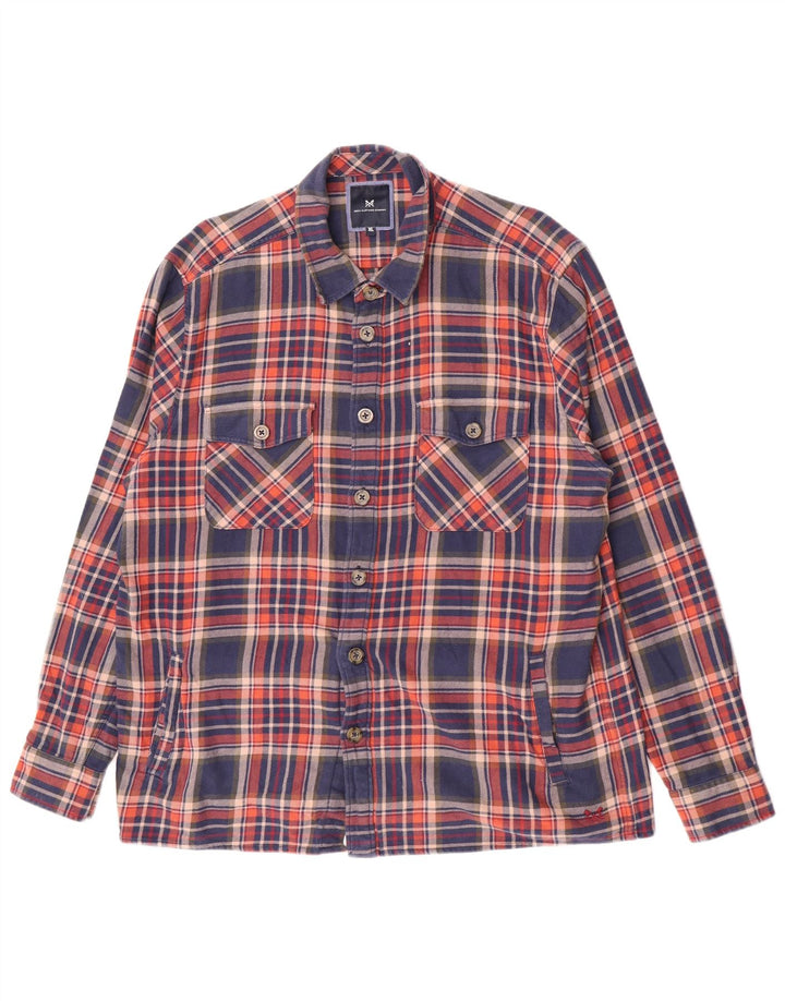 Crew Clothing Mens Flannel Shirt XL Multicoloured Check Cotton
