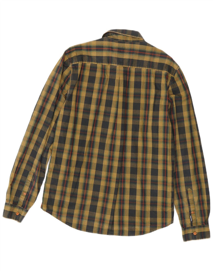 Superdry Mens Shirt Large Khaki Check
