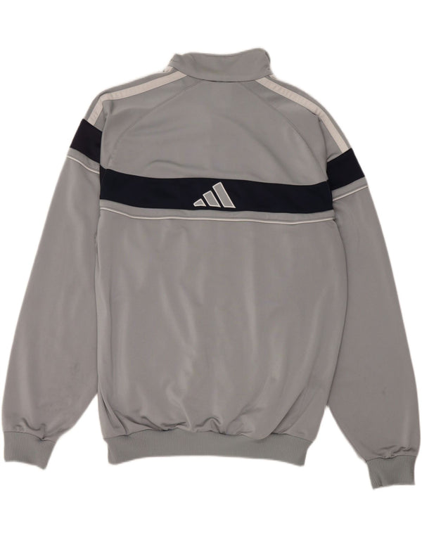 Adidas Mens Graphic Tracksuit Top Jacket UK 42/44 Large Grey Colourblock